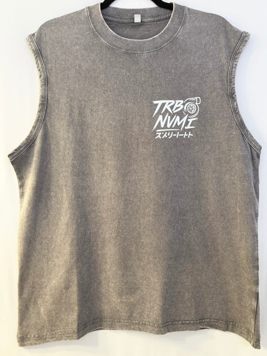 Turbo Nami Graphic Muscle Tee Red GTR