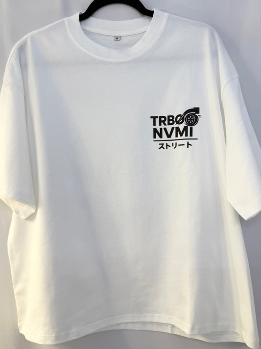 Turbo Nami Graphic Tee Black & White Tokyo GTR