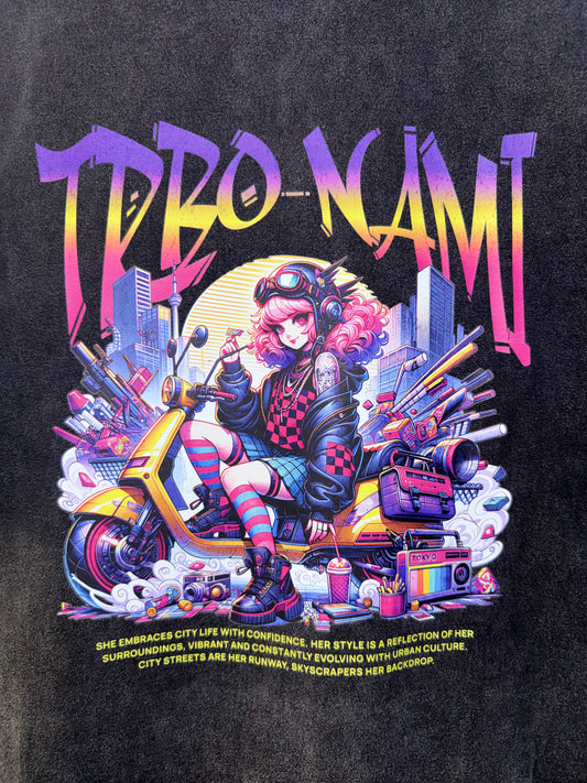 Turbo Nami Graphic Box Tee Anime Girl