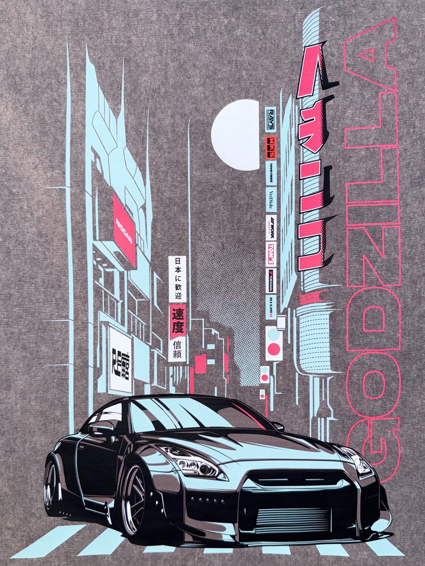 Turbo Nami Graphic Tee Neon GTR