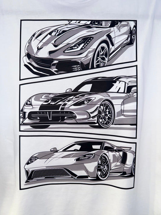 Turbo Nami Graphic White Tee
